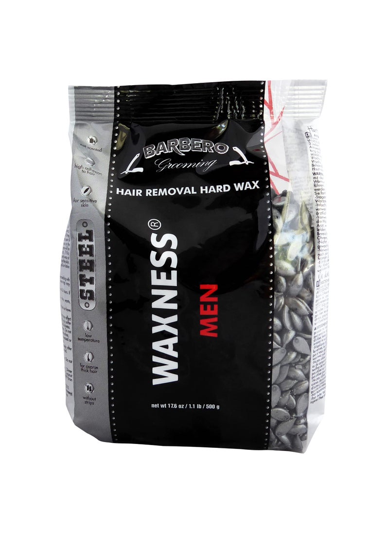 wax necessities Waxness Wax Necessities Barbero Grooming Hard Wax Steel for Men 1.1 Pounds 