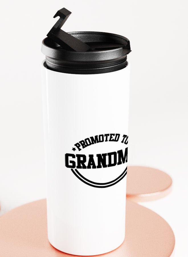 LIT White Tumbler Promoted to Grand ma Straight Tumbler Promoted to Grand Mother New Grand Parents Gift - Image 4