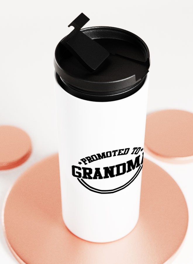 LIT White Tumbler Promoted to Grand ma Straight Tumbler Promoted to Grand Mother New Grand Parents Gift - Image 5