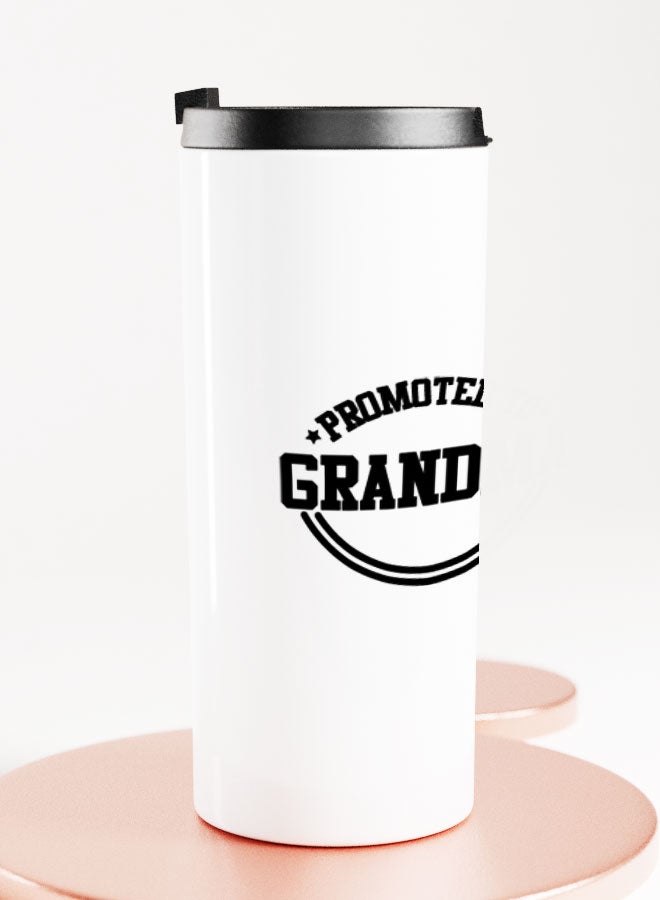 LIT White Tumbler Promoted to Grand ma Straight Tumbler Promoted to Grand Mother New Grand Parents Gift - Image 2