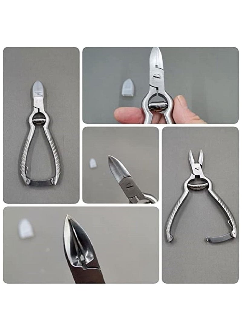 Tips&Toes Toenail Clippers for Thick, Fungal or Ingrown Toenails,Large Heavy Duty Easy Grip Handle Podiatrist Style Toenail Clipper, Ingrown Toenail Tool for Men, Seniors, Adults, women