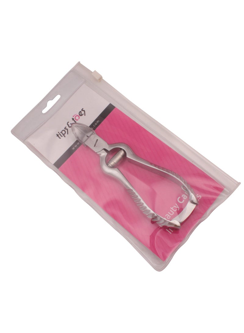 Tips&Toes Toenail Clippers for Thick, Fungal or Ingrown Toenails,Large Heavy Duty Easy Grip Handle Podiatrist Style Toenail Clipper, Ingrown Toenail Tool for Men, Seniors, Adults, women