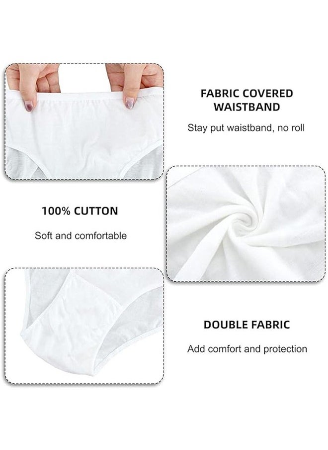 Lemon 10PCS Women's Liners Disposable Cotton Underwear Ladies Briefs Panties for Travel Hotel Hospital Delivery Maternity Stays Emergencies  - Image 5