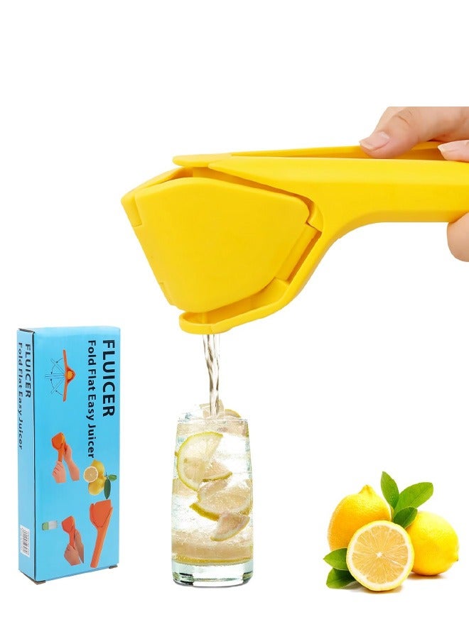 Lemon Squeezer, Easy Squeeze Manual Lemon Juicer, Lime Squeezer Folds Flat Design For Saving Space Storage, Effortless Hand Citrus Juicer for Lemon, Lime, Citrus, Orange, Fruits  - Image 1