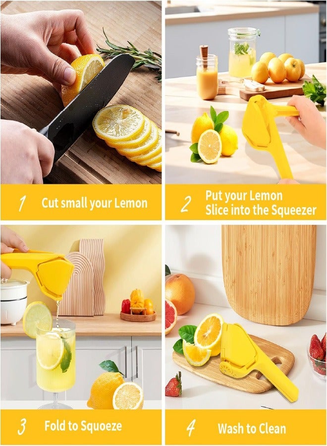 Lemon Squeezer, Easy Squeeze Manual Lemon Juicer, Lime Squeezer Folds Flat Design For Saving Space Storage, Effortless Hand Citrus Juicer for Lemon, Lime, Citrus, Orange, Fruits  - Image 5
