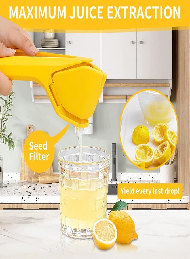 Lemon Squeezer, Easy Squeeze Manual Lemon Juicer, Lime Squeezer Folds Flat Design For Saving Space Storage, Effortless Hand Citrus Juicer for Lemon, Lime, Citrus, Orange, Fruits  - Image 2