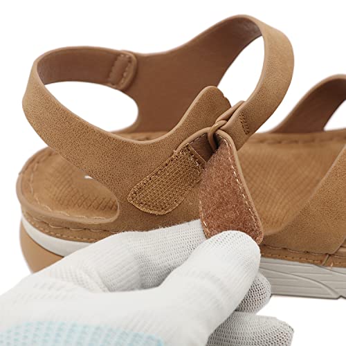Touchmosees Ankle Strap Sports Sandals - Women's Hiking Sandals Comfortable Walking Sandals for Women Summer Beach Athletic Sandals 8275-2Yellow 37 - Image 3