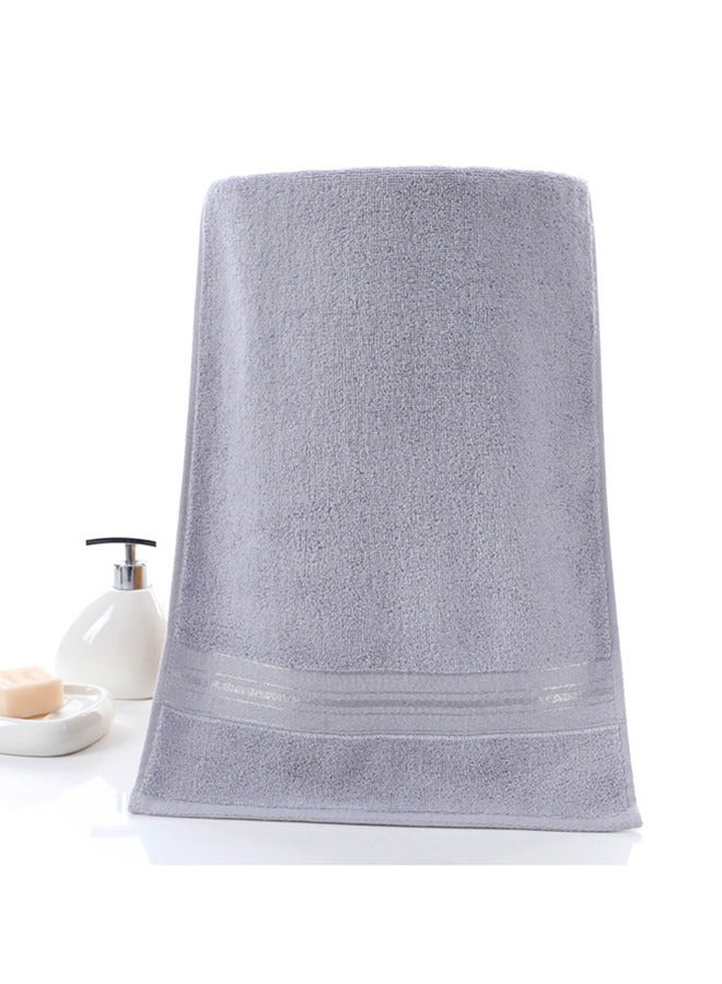 Jumbo Bath Sheet Set Luxury Hotel Quality 600 GSM Genuine Combed Cotton, Super Soft  Absorbent Family Towels 3 Pieces Set - 1 Bath Towel, 1 Hand Towel, 1 Washcloths - (Grey, Combed Cotton Towel Set) - Image 3