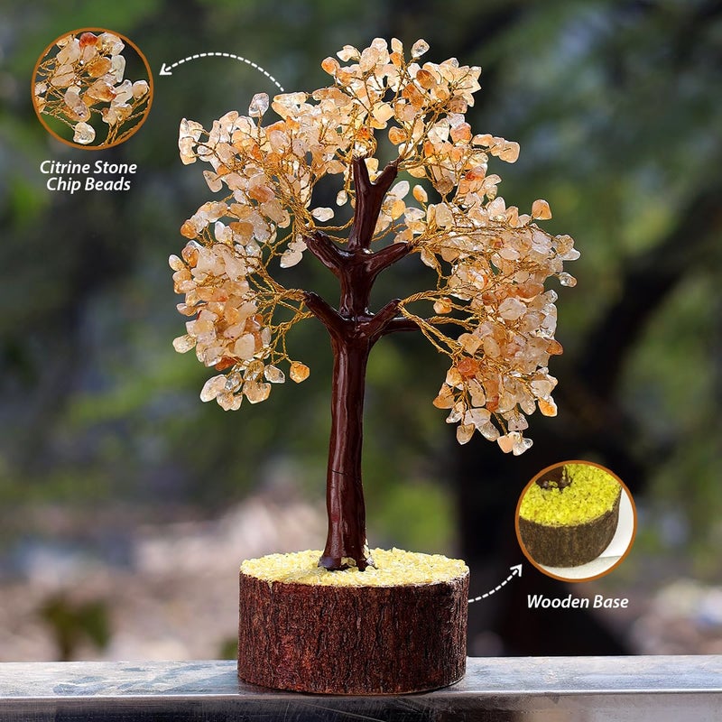 Reiki Crystal Products Reiki Crystal Products Natural Certified Citrine Crystal Stone Wealth Tree 500 Beads - Image 2