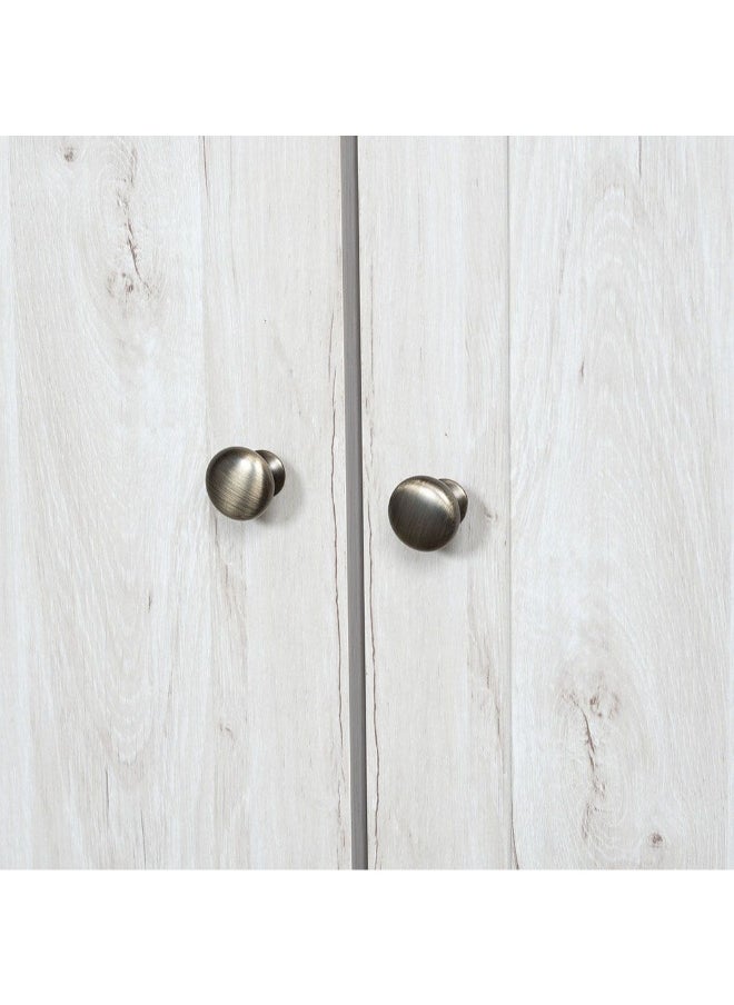 DANUBE HOME Cambridge 3 Door Wardrobe With 3 Drawers And Mirror Oak Storage Cabinet Bedroom Wardrobe With Mirror Modern Wardrobe Furniture - Stylish Oak And White  - Image 1