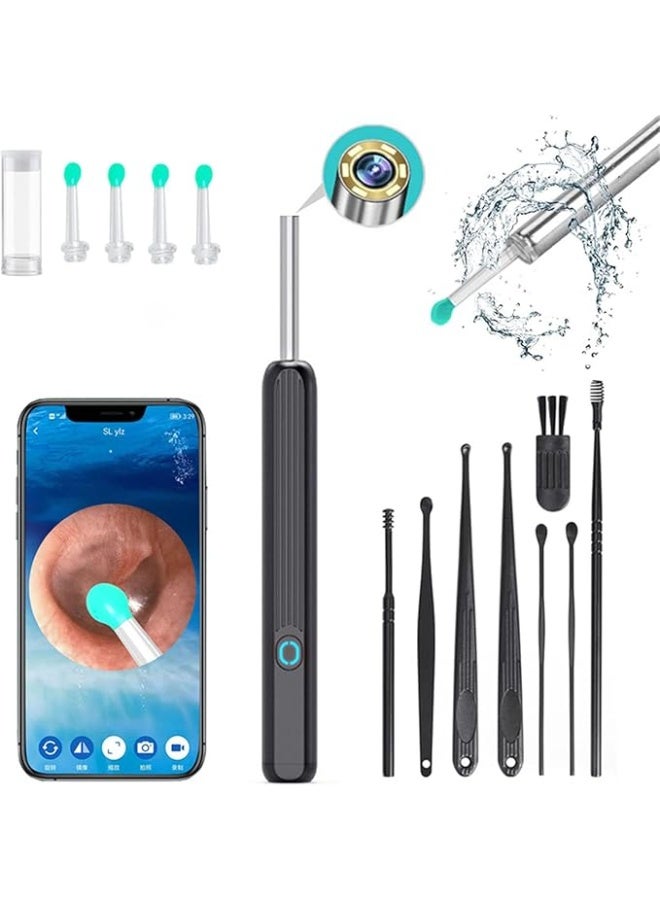 Ear Wax Removal, Wireless Ear Cleaner Ear Cleaning Kit, Earwax Remover Tool with 8 Pcs Ear Pick Set, Ear Wax Removal Tool for Smartphones - Image 1