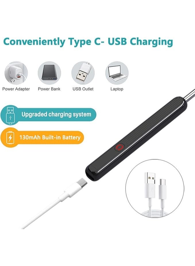 Ear Wax Removal, Wireless Ear Cleaner Ear Cleaning Kit, Earwax Remover Tool with 8 Pcs Ear Pick Set, Ear Wax Removal Tool for Smartphones - Image 5