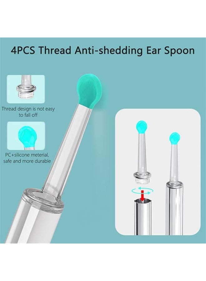 Ear Wax Removal, Wireless Ear Cleaner Ear Cleaning Kit, Earwax Remover Tool with 8 Pcs Ear Pick Set, Ear Wax Removal Tool for Smartphones - Image 4