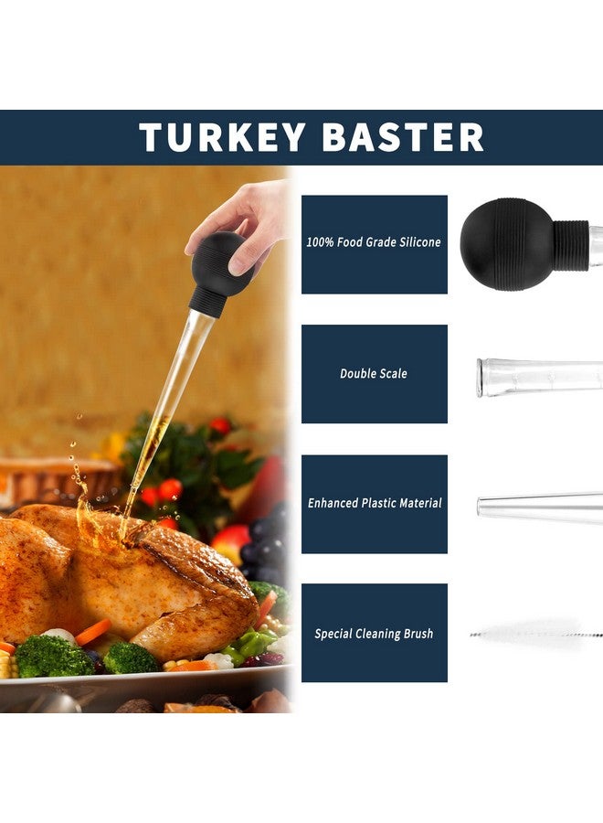 Kendane Turkey Baster With Cleaning Brush, Baster Syringe for Home Baking and Roaster Turkey, Include Detachable Food Grade Bulb with Double Scales for BBQ Grill Baking Kitchen Cooking - Image 3