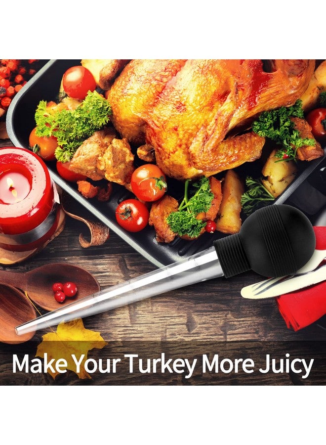 Kendane Turkey Baster With Cleaning Brush, Baster Syringe for Home Baking and Roaster Turkey, Include Detachable Food Grade Bulb with Double Scales for BBQ Grill Baking Kitchen Cooking - Image 2