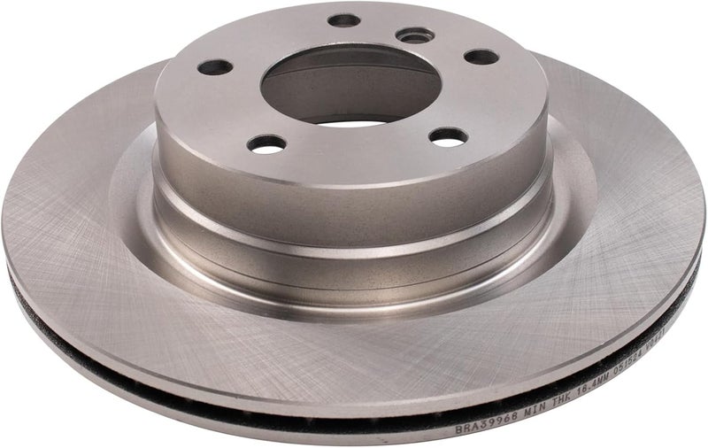 TRQ Rear Brake Rotor Set Vented Compatible with 2006 BMW 325i 2007-2015 328i - Image 5