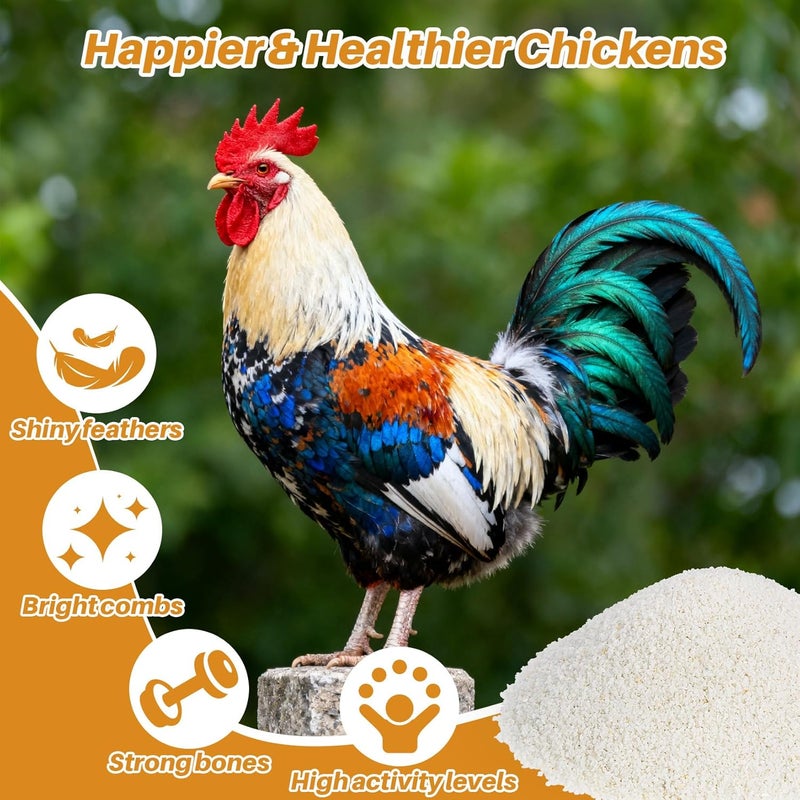 RAINFLOW 15oz Chick Grit with Calcium - 20-40 Mesh Limestone Grit for Chickens and Ducks, Natural Poultry Digestive Support for Young Chickens & Egg Layer Hen for Strong Eggshells - Image 3
