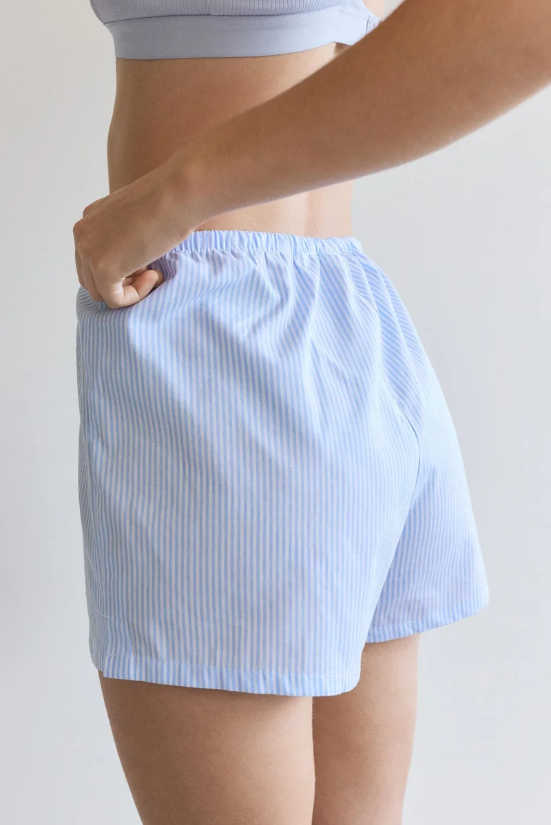 H&M 2-pack cotton poplin pyjama shorts