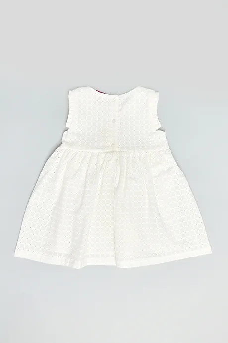 أر أند بي Embroidered Sleeveless Fit & Flare Dress