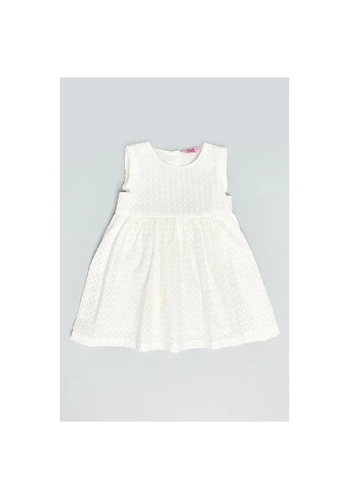 R&b Embroidered Sleeveless Fit & Flare Dress