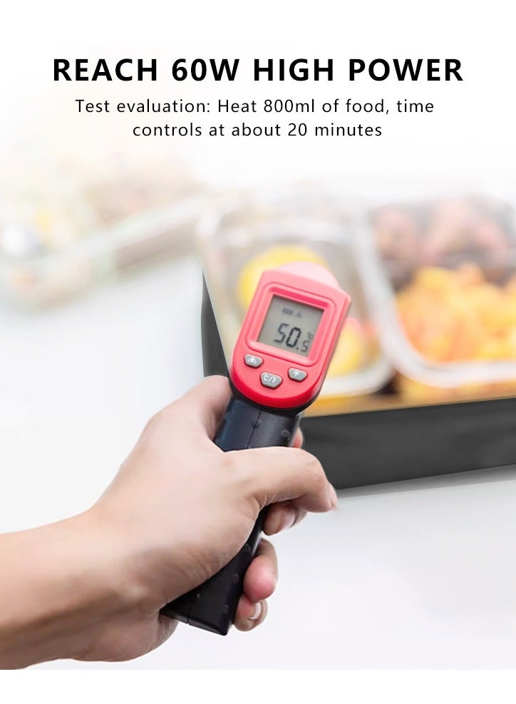 XiuWoo Mini Portable Electric Lunch Box Food Heater - Innovative Food Warmer  for Adults Car/Home - Easily Cook, Reheat, and Keep Your Food Warm - Black (Not Included Lunch Box)  - Image 5