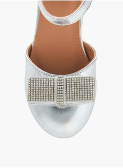 Flora Bella By Shoexpress Girls Block Heel Ballerina With Hook And Loop Closure Ramadan Collection  - Image 3