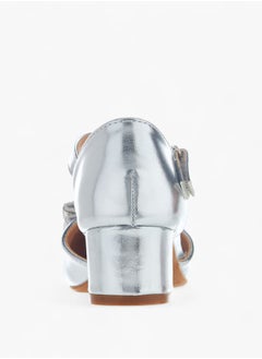 Flora Bella By Shoexpress Girls Block Heel Ballerina With Hook And Loop Closure Ramadan Collection  - Image 4