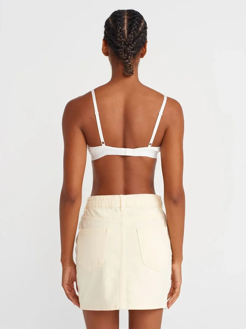 ديلفين DILVIN High-Waist Mini Denim Skirt