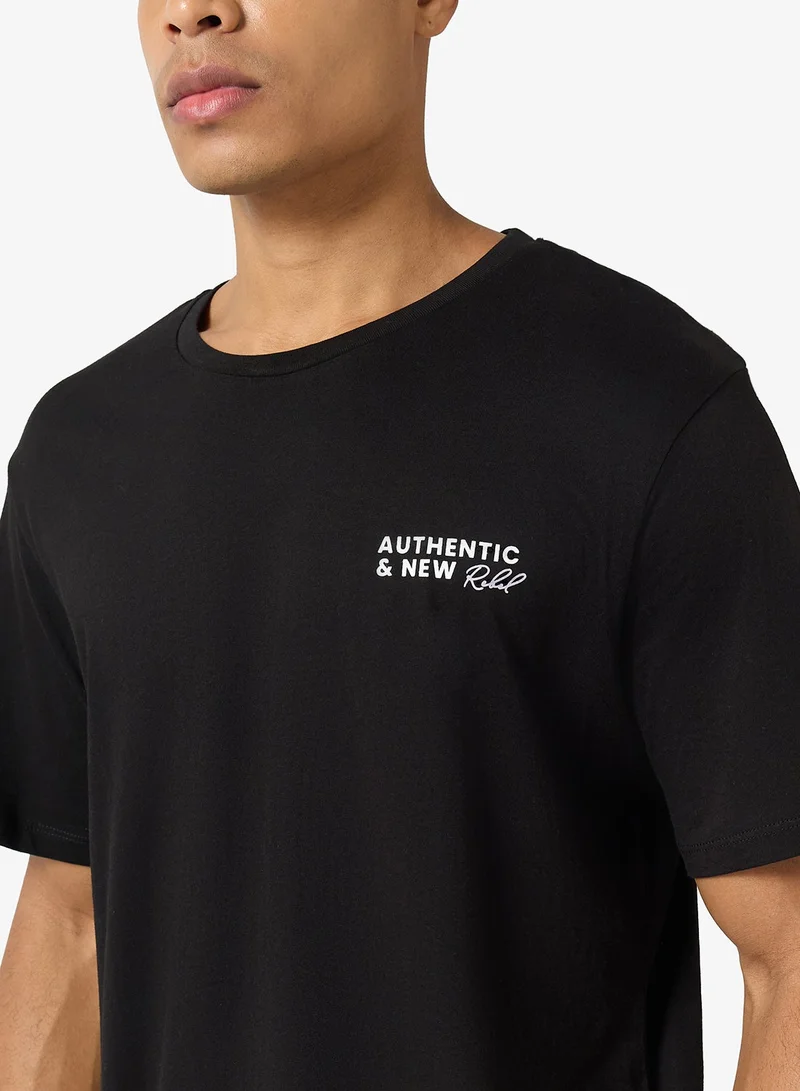 JJ Rebel  Casual Crew Neck T-Shirt for Men | Best Price UAE