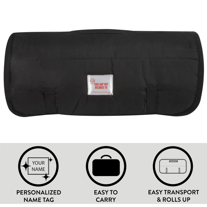 Idea Nuova Marvel Spiderman Toddler Quilted Nap Mat with Built-in Pillow, Super Soft Kids Sleep Mat for Daycare & Travel, 26” x 46”, Multicolor - Image 3