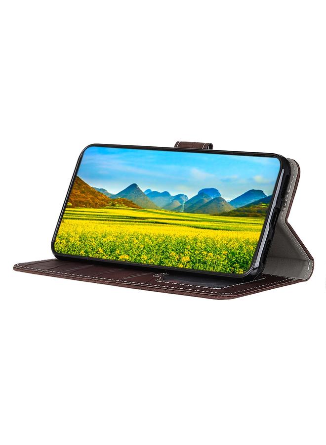 اس-توب جراب لهاتف Motorola Moto E22 4G/E22i مصنوع من جلد التمساح المغناطيسي - Image 5