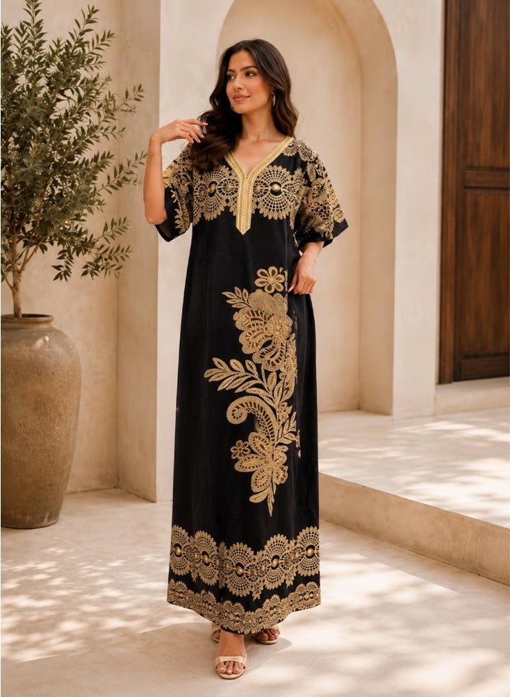 Comfort Jalabiya Maxi Dress Printed - Image 1