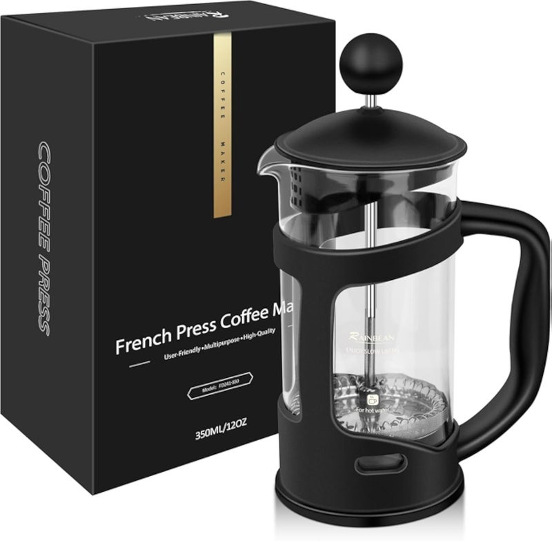 RAINBEAN Coffee Maker with Stainless Steel Filter (12oz / 350ml)