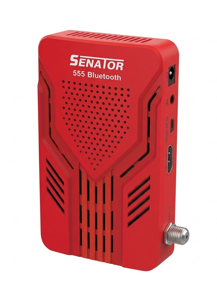 Digital Satellite Receiver Mini HD 555 Bluetooth - Red