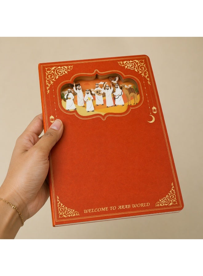 Arab Dance 3D Papercut Notebook – UAE Souvenir Gift - Image 3