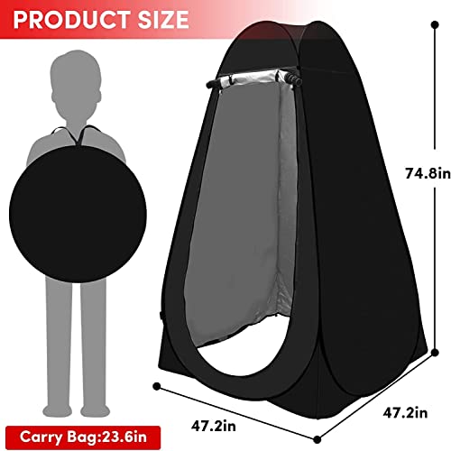 FabSports Foldable Privacy Portable Pop-up Tent, can be Used as Cloth Changing Tent or Toilet Tent for Camping, Hiking, Beach, Outdoors and Picnic with Bag. - Image 5