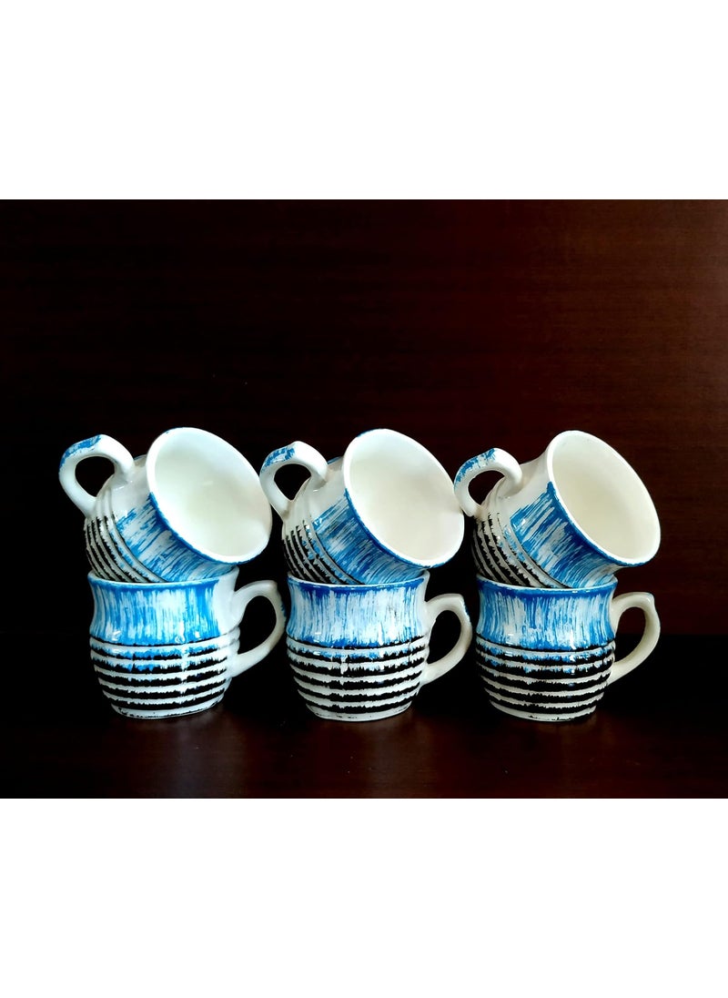 MOODY PANDA MOODY PANDA Kullad Shaped Set of 6 Cups Cup Set Ceramic  - Image 2