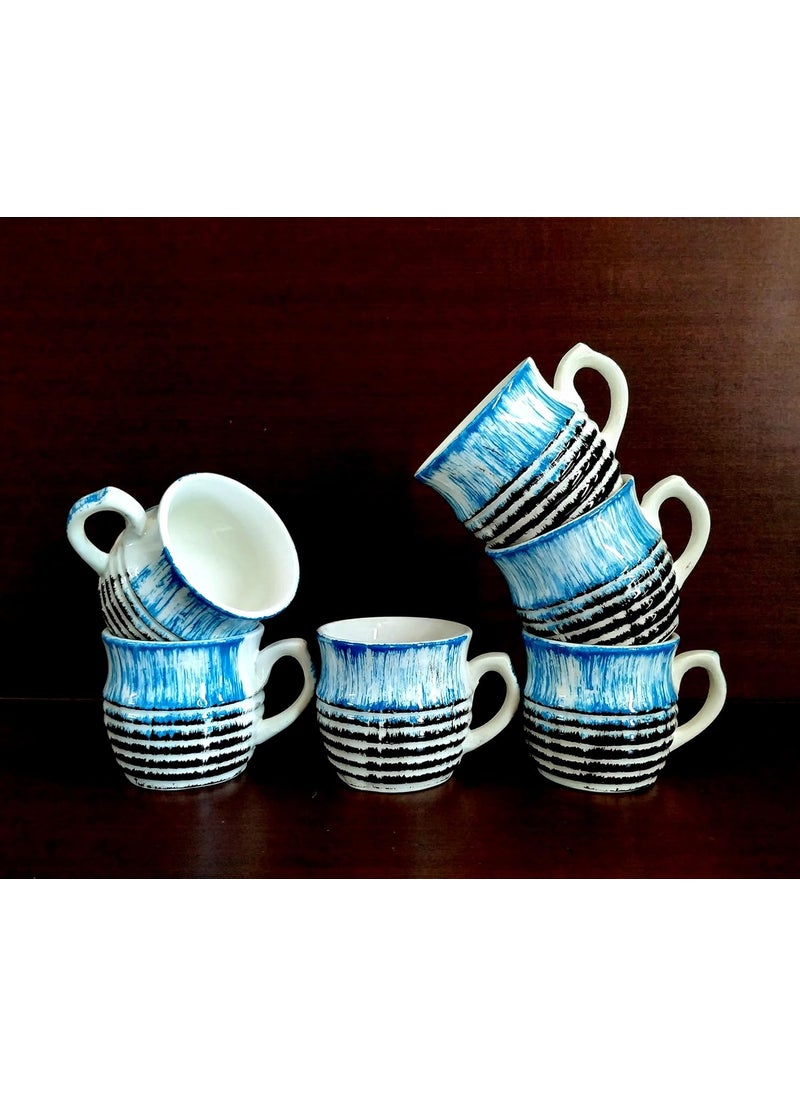 MOODY PANDA MOODY PANDA Kullad Shaped Set of 6 Cups Cup Set Ceramic  - Image 3