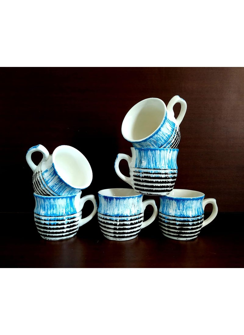 MOODY PANDA MOODY PANDA Kullad Shaped Set of 6 Cups Cup Set Ceramic  - Image 1