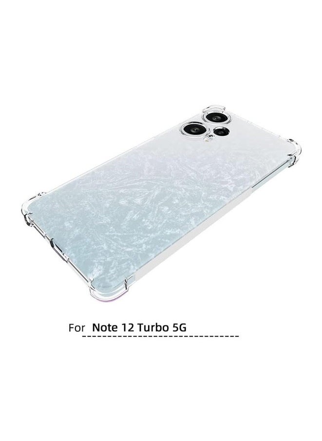 Muyixin جراب لهاتف Redmi Note 12 Turbo 5G Xiao-mi POCO F5 مقاوم للصدمات ومرن من مادة TPU لحماية الغاز من المطاط الناعم والسيليكون ومضاد للسقوط  - Image 4