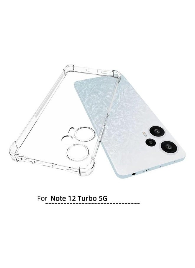 Muyixin جراب لهاتف Redmi Note 12 Turbo 5G Xiao-mi POCO F5 مقاوم للصدمات ومرن من مادة TPU لحماية الغاز من المطاط الناعم والسيليكون ومضاد للسقوط  - Image 3