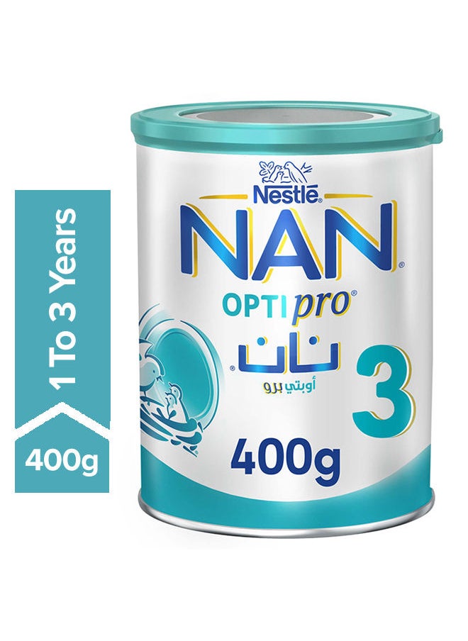 Nan Optipro Stage 3 Growing-Up Milk Powder 1 To 3 Years 400g  - Image 1