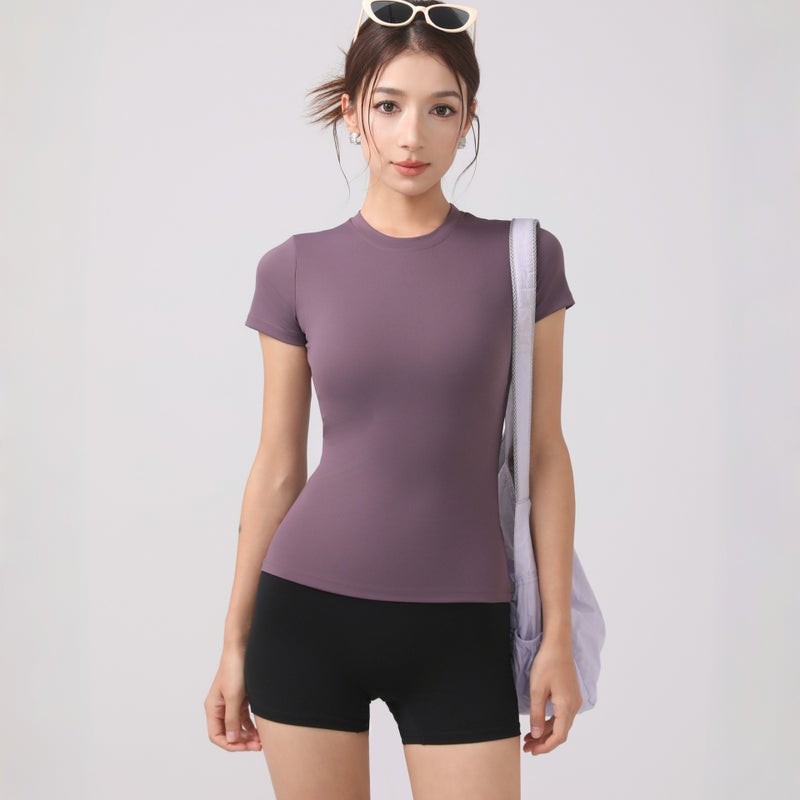 Women's Slim Fit Quick Dry Yoga T-Shirt - Image 2