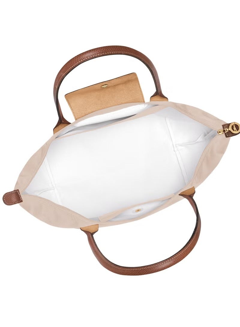 Longchamp Le Pliage Large Shoulder Straps women's Classic Fashion Versatile Large Makeup Bag, Handbag, Shoulder Bag，Paper  White