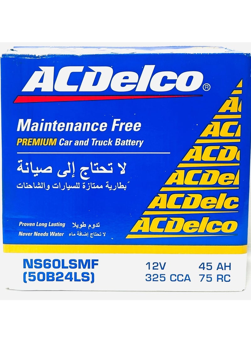 Ac Delco Car Battery 12V 45Ah NS60LS-MF - Image 1