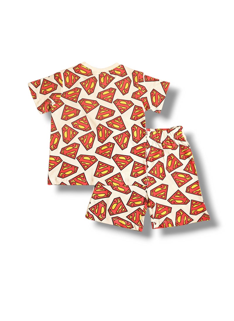 SUPERMAN - SUPERMAN - BOYS T-SHIRT & SHORT SET - Image 1