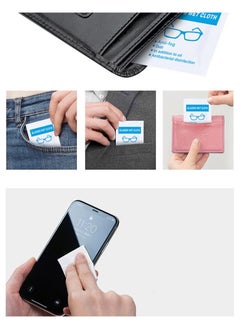 Opula Glasses cleaning wipes, glasses wipes 25 pcs, extra thick, pre-moistened and quick-drying, individually wrapped, suitable for all types of glasses and electronic screens  - Image 5