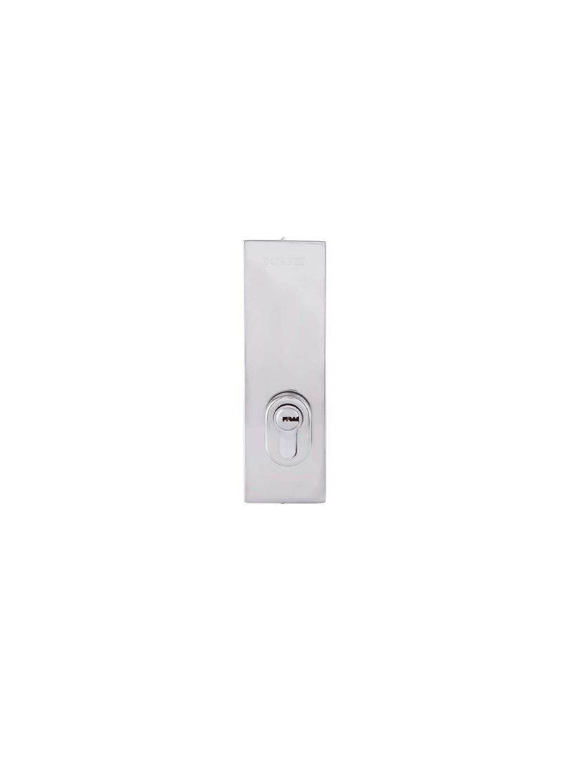Dorfit Stainless Steel SUS 304 Glass Door Center Lock With Square Rod Polished Stainless Steel Finish- DT150D  - Image 2