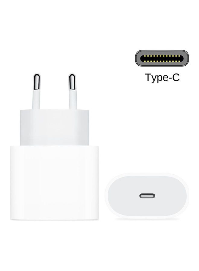NIBEMINENT Fast Phone Charger Usb-C Power Adapter For Iphone Xs Max / Xr X 8 Plus White - Image 2
