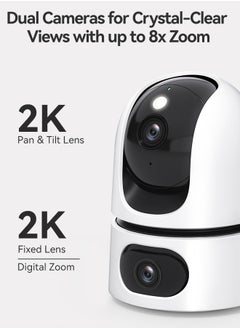 IMOU Indoor Security Camera,Two lens resolution total 6MP, AI Human & Pet Detection，Smart Tracking, Smart Color Night Vision,Privacy Mode, Active Deterrence with 2-Way Talk,Ranger Dual 6MP  - Image 4